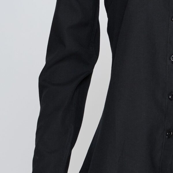 jnli35425n009_06_3 Blusa Oxford B/Pegado Guardia M/L Negra