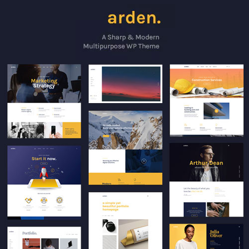 Arden | A Sharp &amp; Modern Multipurpose WordPress Theme
