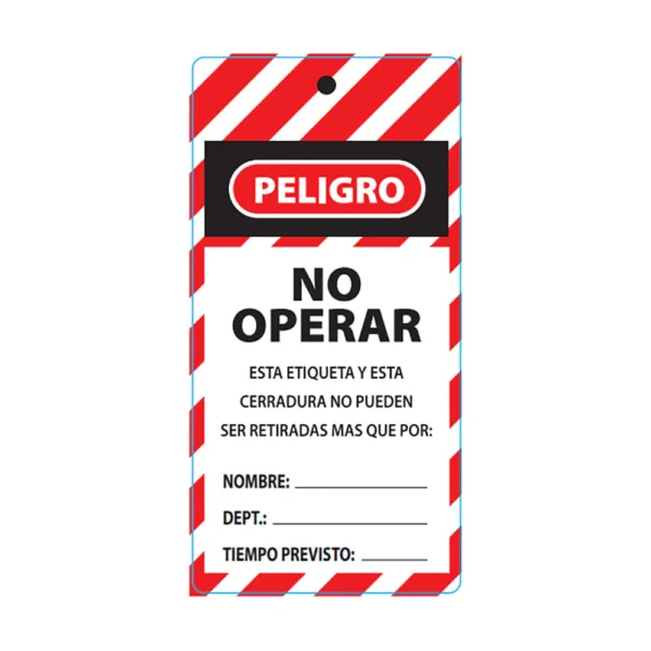 Tarjetas Lockout No Operar