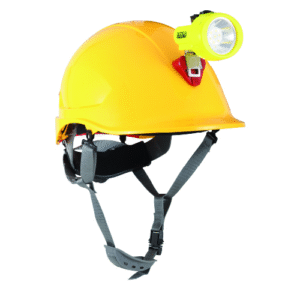 Casco Steelpro ABS MTA Amarillo con Portalámparas Full