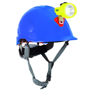 Casco Steelpro ABS MTA Azul con Portalámparas Full