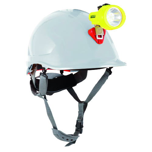 Casco Steelpro ABS MTA Blanco con Portalámparas Full