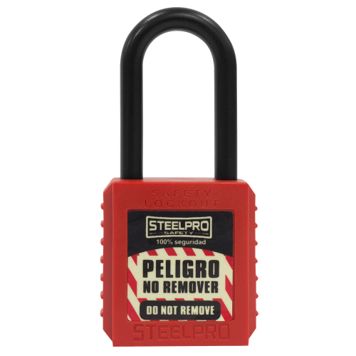 Candado Steelpro Dieléctrico Rojo