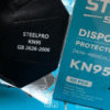 Respirador Descartable Steelpro KN95 (50 Unidades) Negra