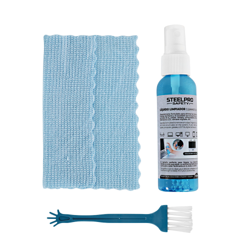 Kit de Limpieza para Lentes y Pantallas Steelpro