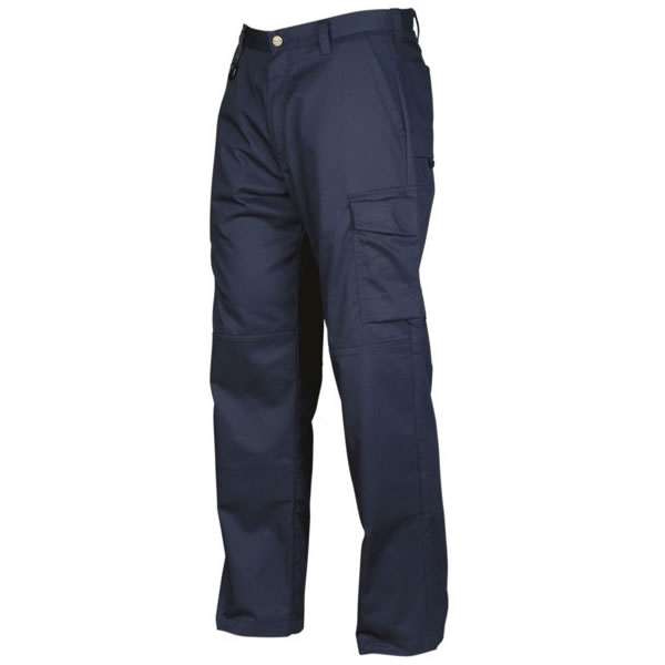 Pantalon Cargo Gabardina Hombre Azul Marino