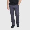 Pantalon Cargo Gabardina Hombre Gris