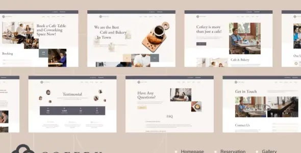 Cofery Restaurant &amp; Cafe Elementor Template Kit