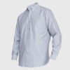 Camisa Oxford B/Pegado M/L Gris