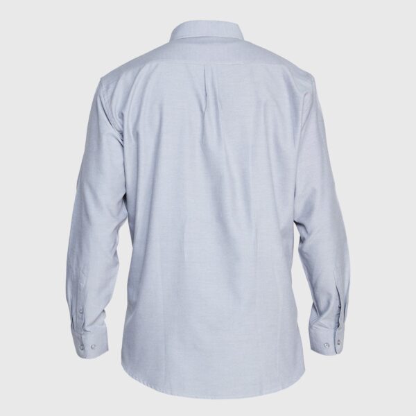 Camisa Oxford B/Pegado M/L Gris