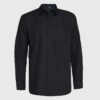 Camisa Oxford Bolsillo Pegado M/L Negra