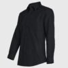 Camisa Oxford Bolsillo Pegado M/L Negra