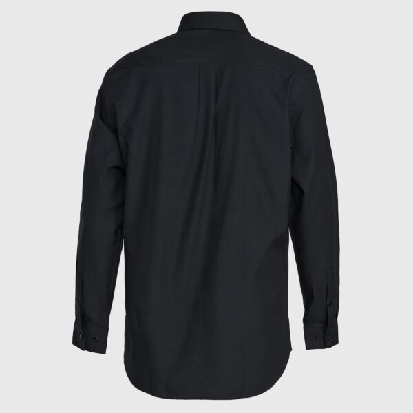 Camisa Oxford Bolsillo Pegado M/L Negra
