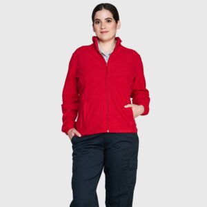 Micropolar Mujer Manga Larga Rojo