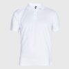 Polera Dry Fit Cuello Camisero M/C Hombre Blanco