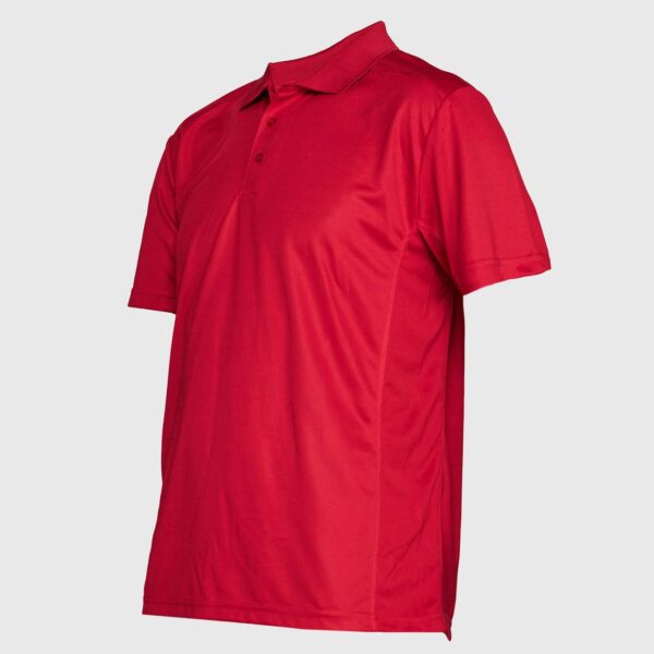 Polera Dry Fit Cuello Camisero M/C Hombre Roja