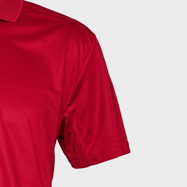 Polera Dry Fit Cuello Camisero M/C Hombre Roja