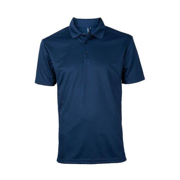 Polera Dry Fit Cuello Camisero M/C Hombre Azul Marino