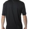 Polera Dry Fit Cuello Camisero M/C Hombre Negro