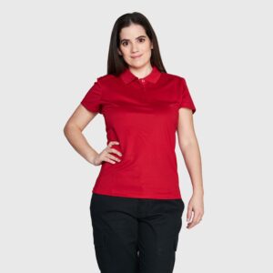 Polera Dry Fit Mujer M/C Roja