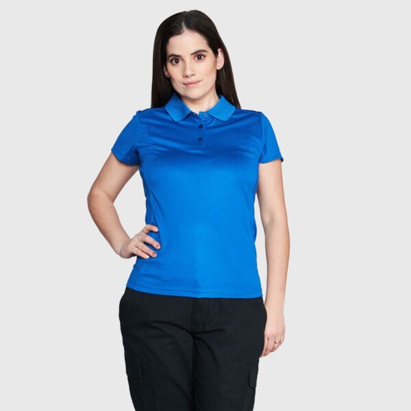Polera Dry Fit Mujer M/C Azul Rey