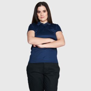 Polera Dry Fit Mujer M/C Azul Marino