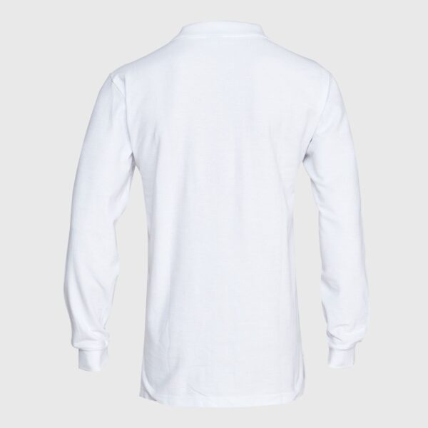 Polera Pique Hombre 80/20 M/L Blanca