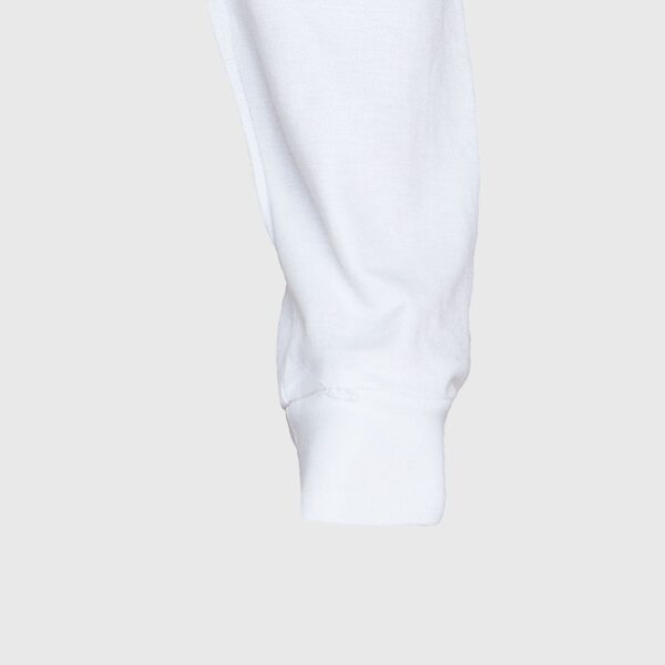 Polera Pique Hombre 80/20 M/L Blanca