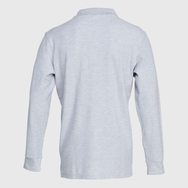 Polera Pique Hombre 80/20 M/L Gris