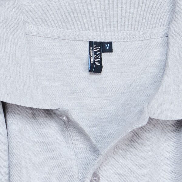 Polera Pique Hombre 80/20 M/L Gris