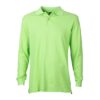 Polera Pique Hombre 80/20 M/L Verde Pistacho