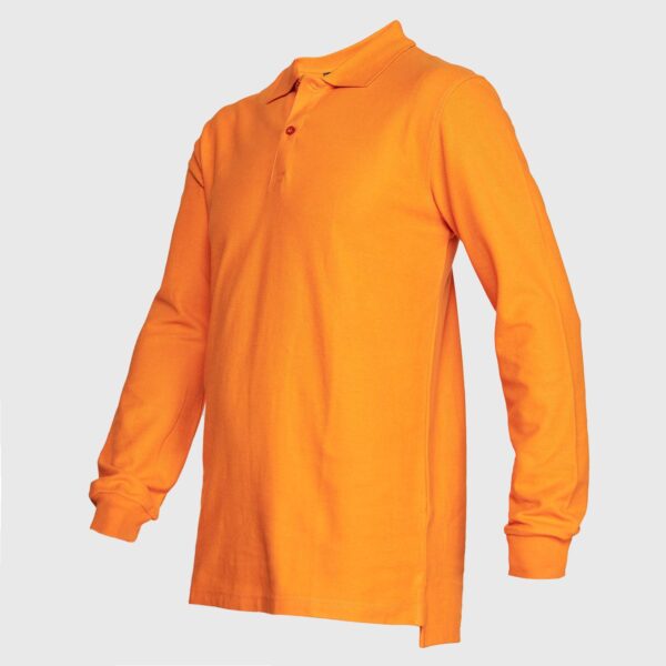Polera Pique Hombre 80/20 M/L Naranjo Claro