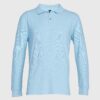 Polera Pique Hombre 80/20 M/L Celeste