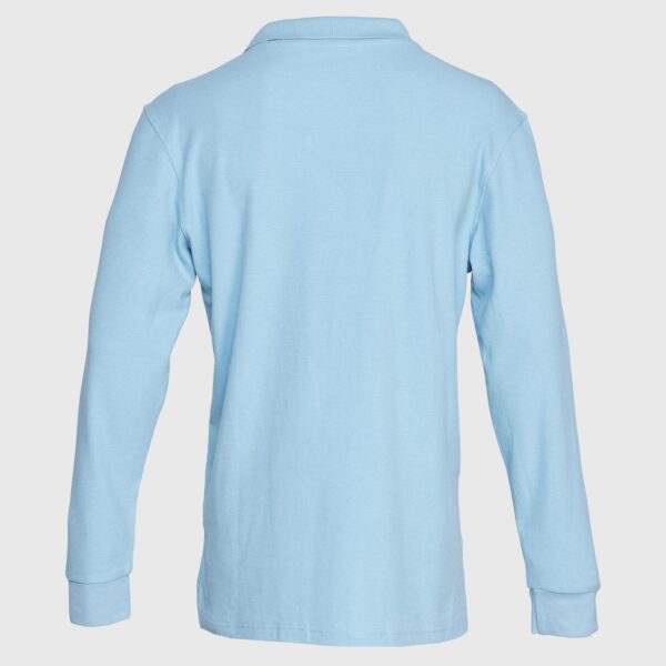 Polera Pique Hombre 80/20 M/L Celeste