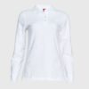 Polera Pique Mujer 80/20 M/L Blanca