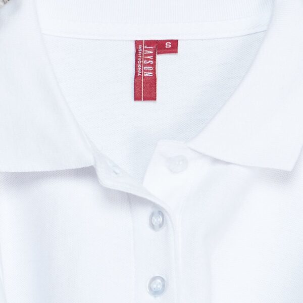 Polera Pique Mujer 80/20 M/L Blanca