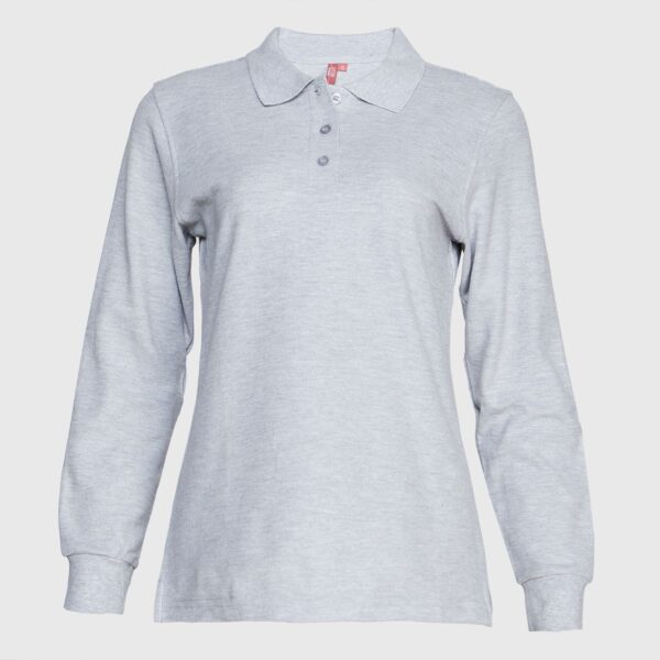 Polera Pique Mujer 80/20 M/L Gris