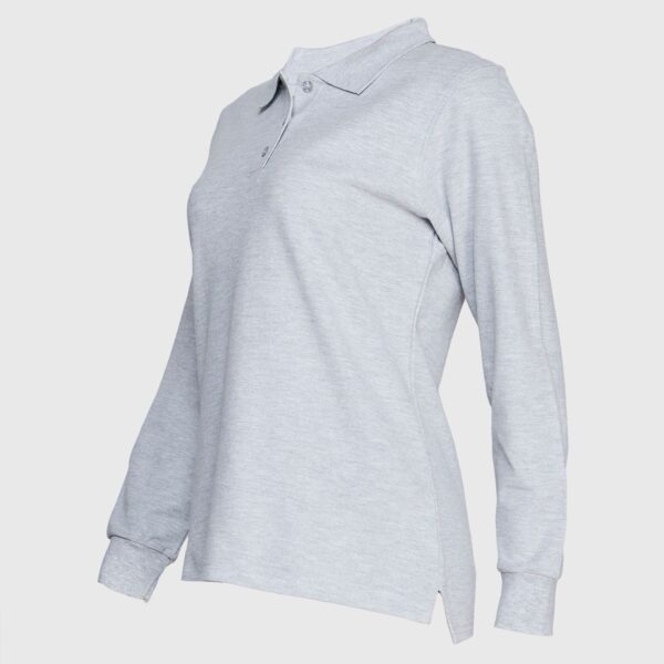 Polera Pique Mujer 80/20 M/L Gris