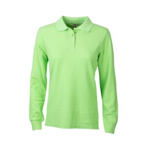 Polera Pique Mujer 80/20 M/L Verde Pistacho