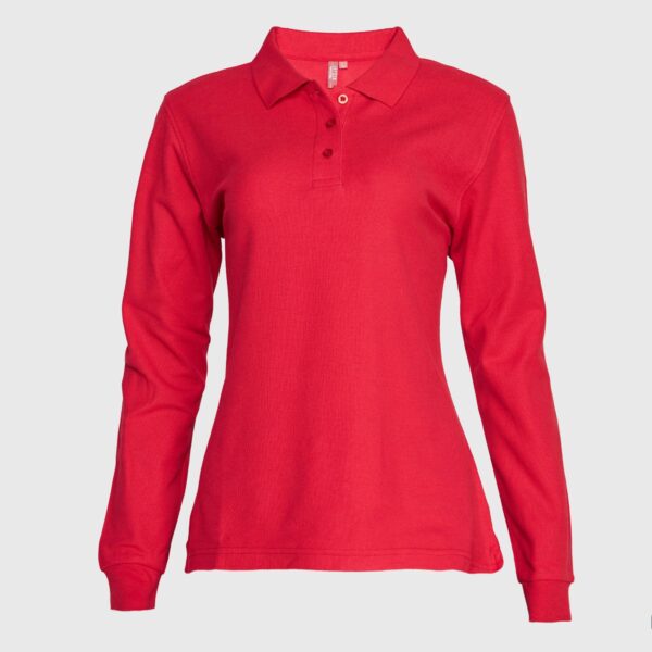 Polera Pique Mujer 80/20 M/L Rojo