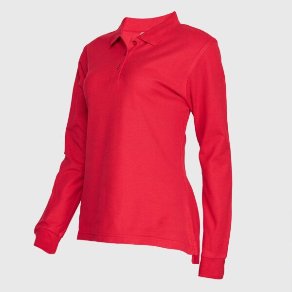 Polera Pique Mujer 80/20 M/L Rojo