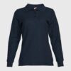 Polera Pique Mujer 80/20 M/L Azul Marino