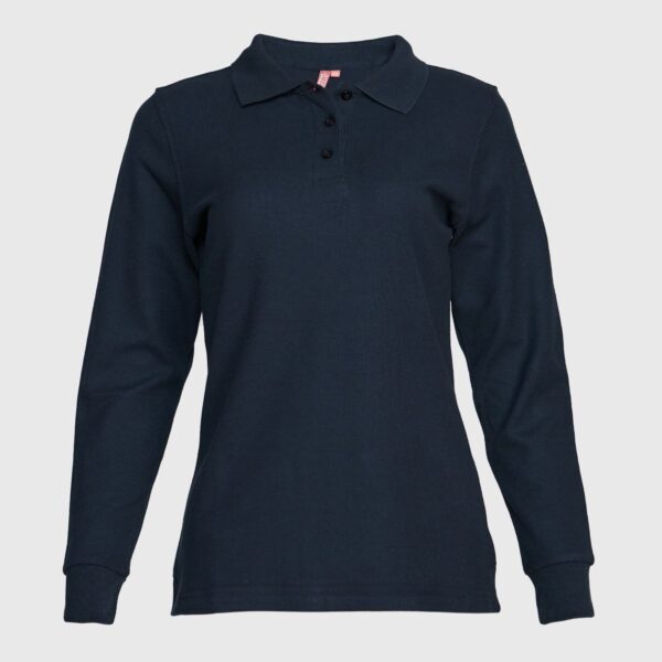 Polera Pique Mujer 80/20 M/L Azul Marino