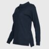 Polera Pique Mujer 80/20 M/L Azul Marino