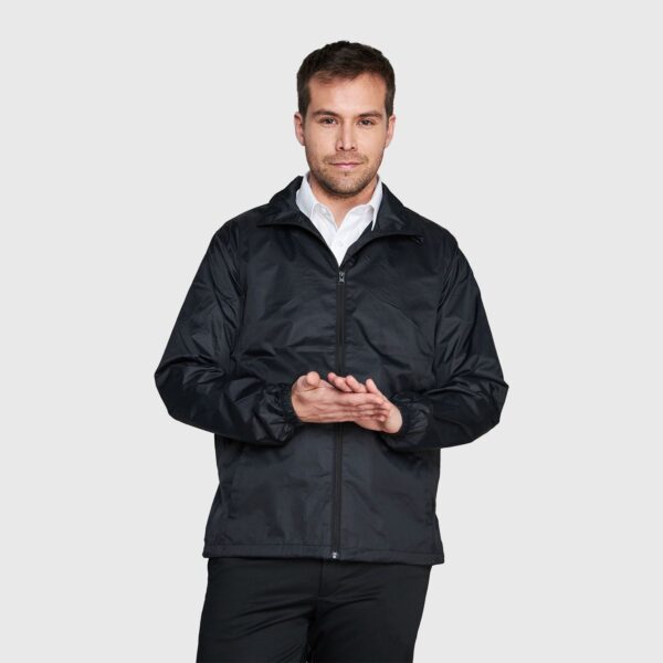 jnli19730n009_01_1 Cortaviento Impermeable Hombre Negro