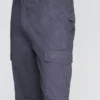 Pantalon Cargo Gabardina Hombre Gris