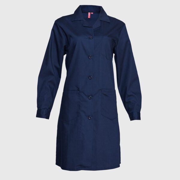 Delantal Poplin Mujer Azul Marino