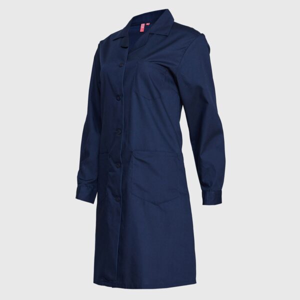 Delantal Poplin Mujer Azul Marino