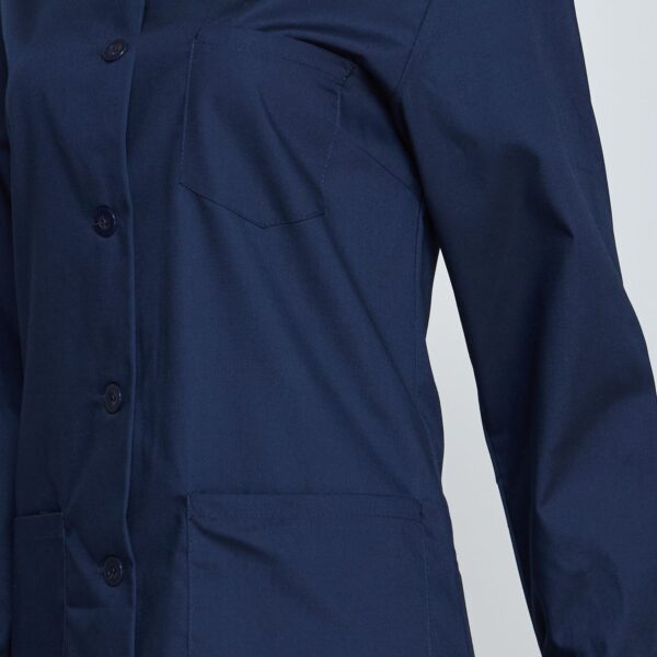 Delantal Poplin Mujer Azul Marino