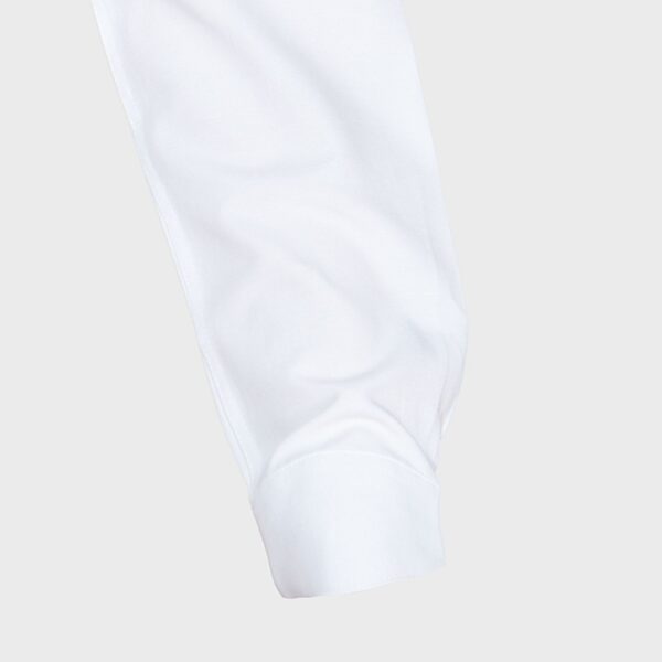 Blusa Oxford Cuello V M/L Blanca